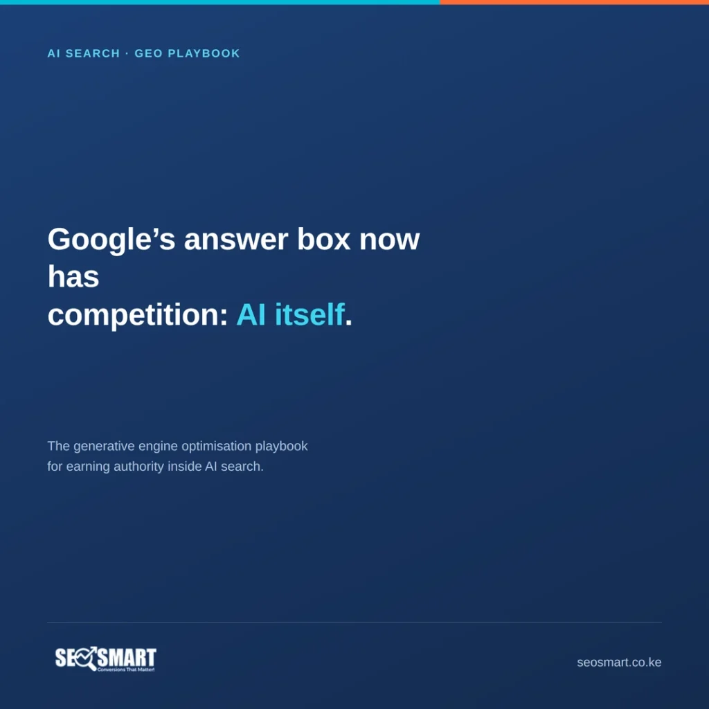 Generative Engine Optimisation: The AI Search Authority Playbook