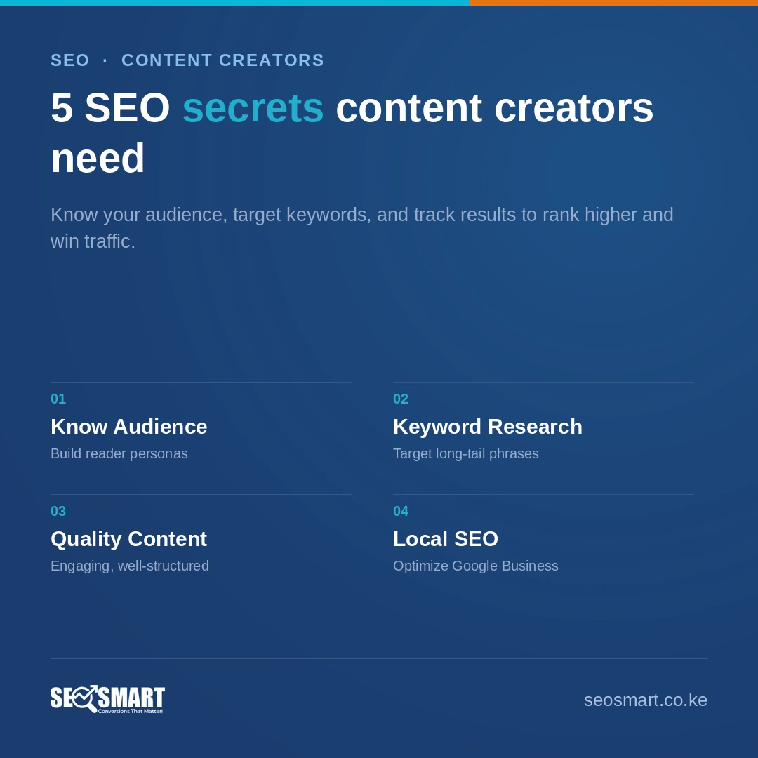 5 SEO secrets content creators need — SEO Smart