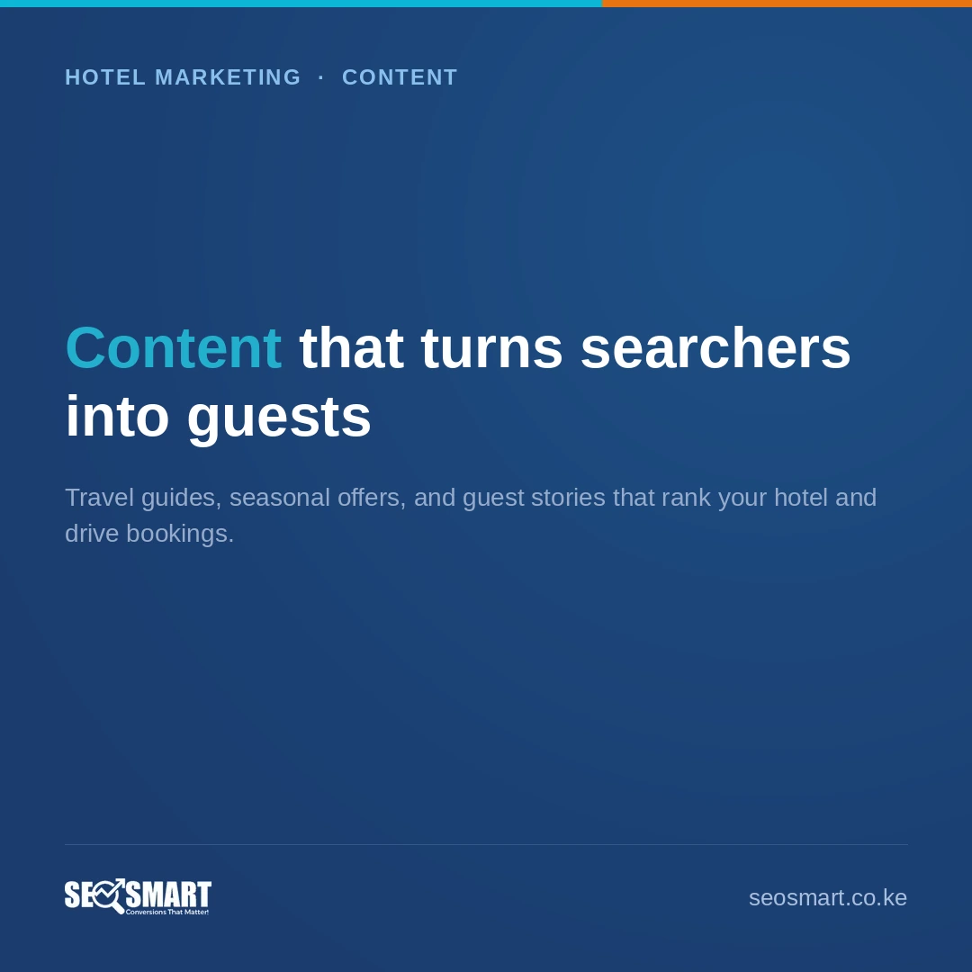 Content that turns searchers into guests — SEO Smart