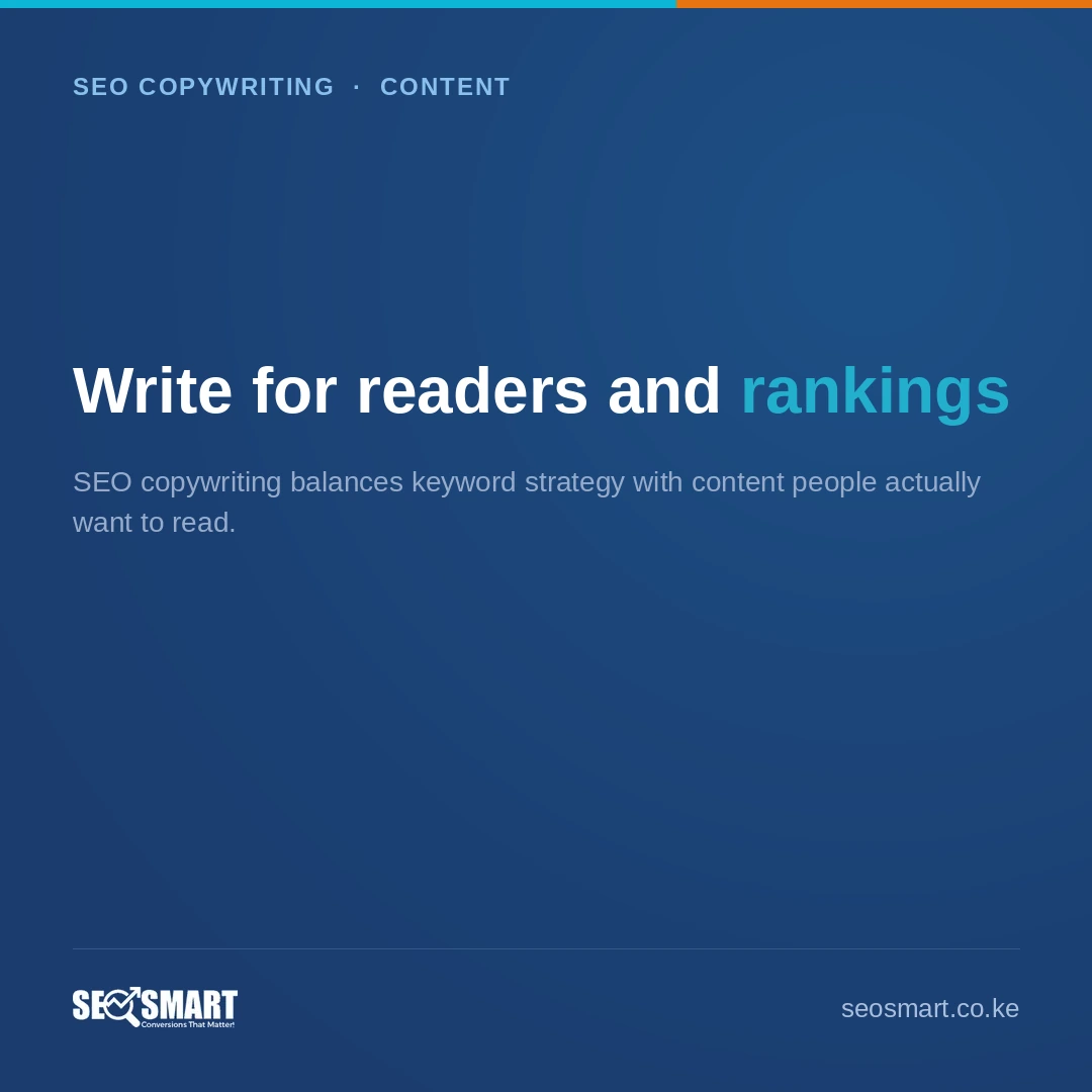 Write for readers and rankings — SEO Smart