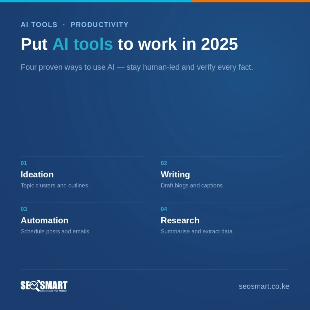 Put AI tools to work in 2025 — SEO Smart