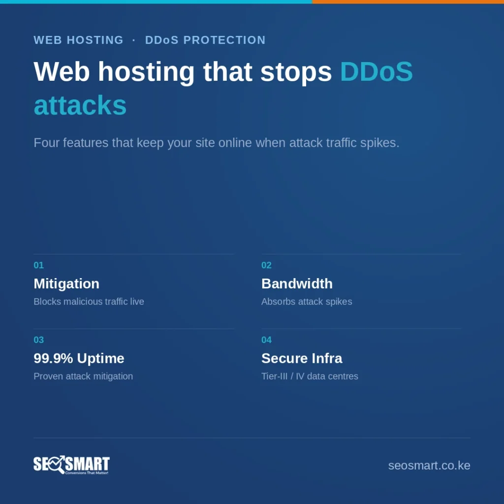Web hosting that stops DDoS attacks — SEO Smart